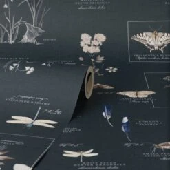 Natural History Museum Nature's Journal Navy Wallpaper 8 Natural History Museum Nature's Journal Navy Wallpaper -Cool Decoration 30783031 alt02