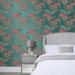Dunelm Mariba Emerald Wallpaper