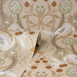 Dunelm Havisham Natural Wallpaper -Cool Decoration 30783139 alt01