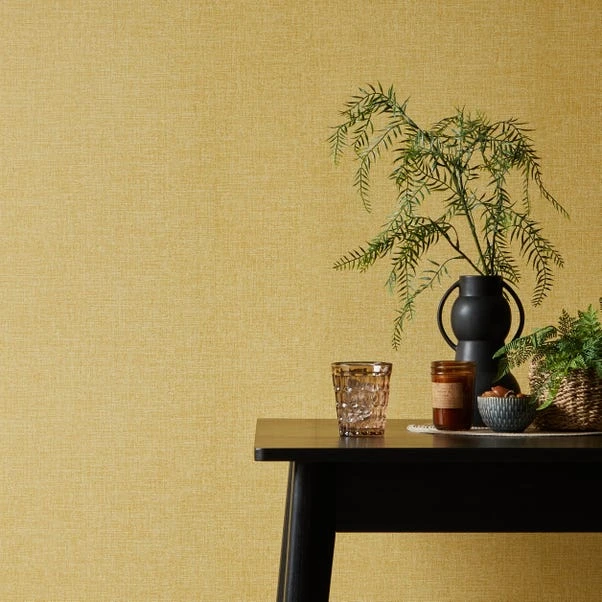Dunelm Luna Soft Ochre Wallpaper 3 Dunelm Luna Soft Ochre Wallpaper