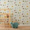 Dunelm Dinosaur Multi Wallpaper -Cool Decoration 30783152