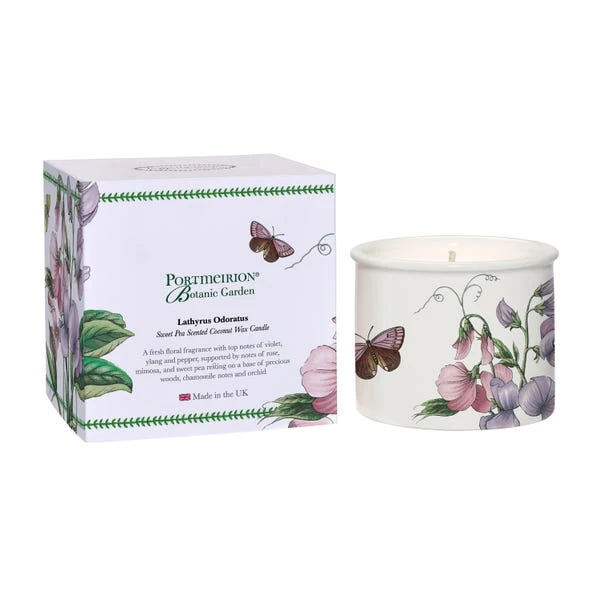 Portmeirion Botanic Garden Sweet Pea Wax Filled Candle 3 Portmeirion Botanic Garden Sweet Pea Wax Filled Candle
