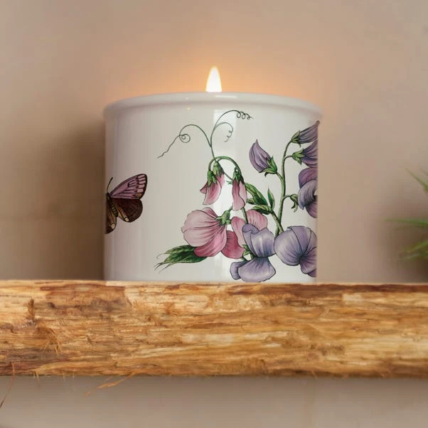Portmeirion Botanic Garden Sweet Pea Wax Filled Candle 6 Portmeirion Botanic Garden Sweet Pea Wax Filled Candle - Image 4