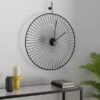 Dunelm Black Jaula Spindle Clock 60cm -Cool Decoration 30789607