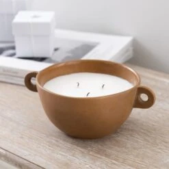 Dunelm Artisan Multiwick Candle Walnut & Sage -Cool Decoration 30791660 alt02