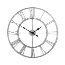 Dunelm Indoor Outdoor Skeleton Clock 100cm Chrome -Cool Decoration 30791945 alt04