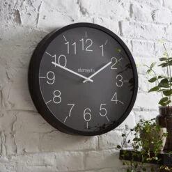 Indoor Outdoor Elements Black Clock 41cm -Cool Decoration 30792004 alt01