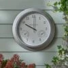 Indoor Outdoor Churchgate Galvanised Clock 35cm -Cool Decoration 30792007