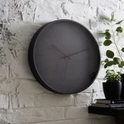 Dunelm Indoor Outdoor Aluminium Pewter Clock