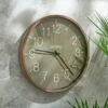 Indoor Outdoor Elements Olive Walnut Clock 41cm -Cool Decoration 30792013