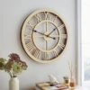 Dunelm Wood Effect Skeleton Clock 60cm -Cool Decoration 30792014