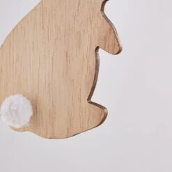 Dunelm Wooden Bunny Hanging Decoration -Cool Decoration 30792506 alt01