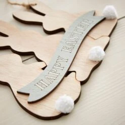 Dunelm Happy Easter Wooden Sign 6 Dunelm Happy Easter Wooden Sign -Cool Decoration 30792507 alt01