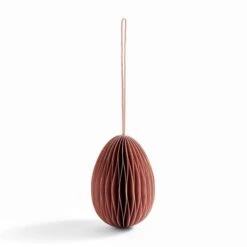 Dunelm Pink Paper Honeycomb Easter Egg Hanging Decoration -Cool Decoration 30792615 alt02