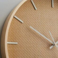 Dunelm Woven Clock 40cm -Cool Decoration 30792635 alt01