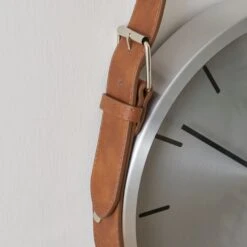 Dunelm Silver Metal Hanging Clock 30cm -Cool Decoration 30792636 alt01