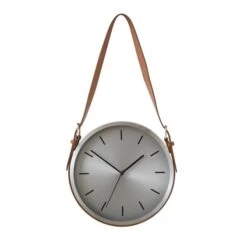 Dunelm Silver Metal Hanging Clock 30cm -Cool Decoration 30792636 alt02