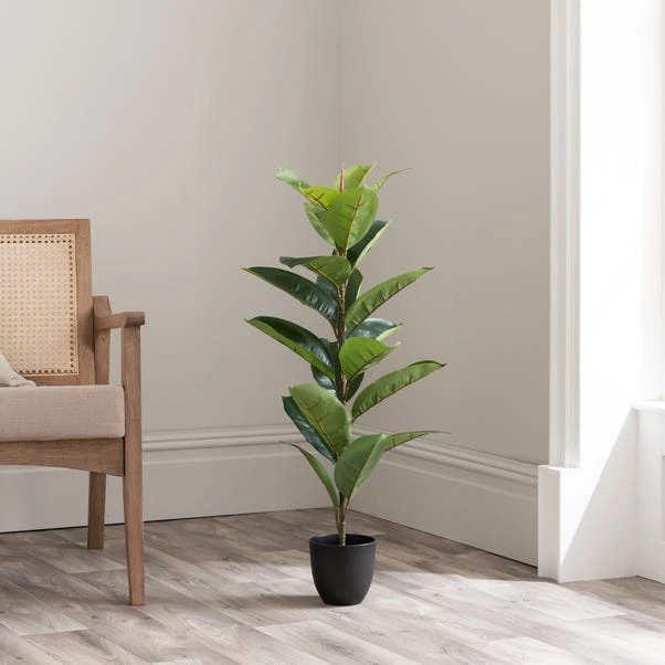 Dunelm Artificial Rubber Tree 90cm 3 Dunelm Artificial Rubber Tree 90cm
