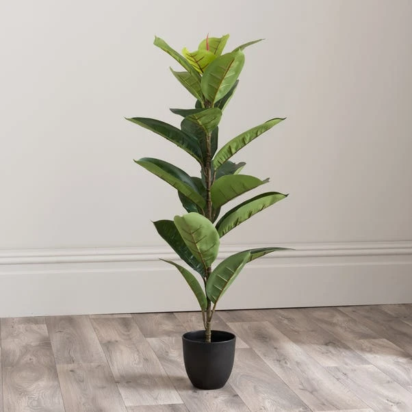 Dunelm Artificial Rubber Tree 90cm 5 Dunelm Artificial Rubber Tree 90cm - Image 3