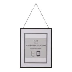 Dunelm Black Hanging Chain Photo Frame 20x16 -Cool Decoration 30795077 alt02