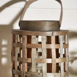 Dunelm Artisan Woven Lantern 40cm -Cool Decoration 30795217 alt01