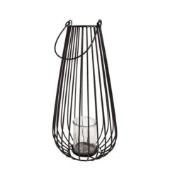 Dunelm Black Wire Lantern 40cm 11 Dunelm Black Wire Lantern 40cm -Cool Decoration 30795218 alt03