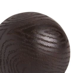 Dunelm Wood Effect Ball Black -Cool Decoration 30796392 alt01