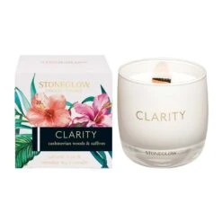 Stoneglow Cashmerian Wood & Saffron Clarity Scented Candle