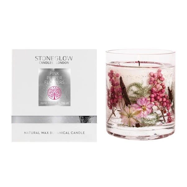 Stoneglow Pink Pepper Flowers Scented Wax Candle 3 Stoneglow Pink Pepper Flowers Scented Wax Candle