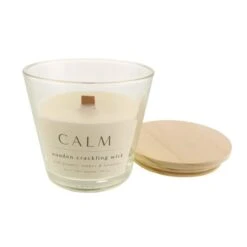Dunelm Calm Wooden Crackling Wick Candle