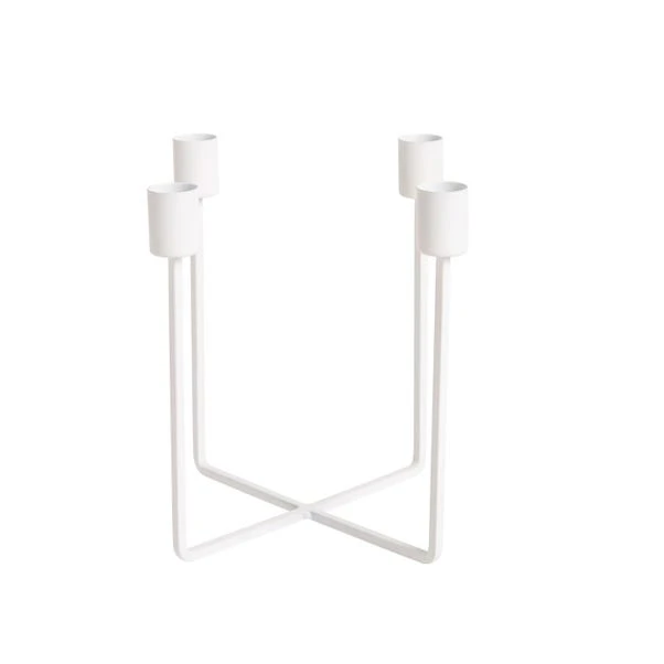 Dunelm White Metal Candle Holder 6 Dunelm White Metal Candle Holder - Image 4