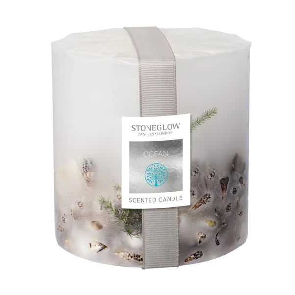Stoneglow Ocean Scented Pillar Candle 3 Stoneglow Ocean Scented Pillar Candle