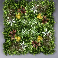 Dunelm Set Of 4 Floral Living Wall Panel 100cm X 100cm -Cool Decoration 30797228 alt03