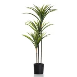 Scottish Everlastings 90cm Real Touch Variegated Yucca -Cool Decoration 30797231 alt02