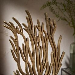 Dunelm Recycled Aluminium Flat Coral Reef Ornament -Cool Decoration 30797978 alt01
