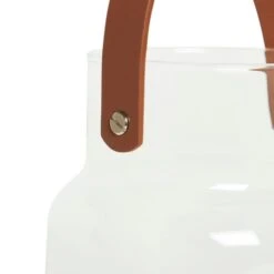 Dunelm Faux Leather Handled Lantern 16.5cm -Cool Decoration 30797988 alt03