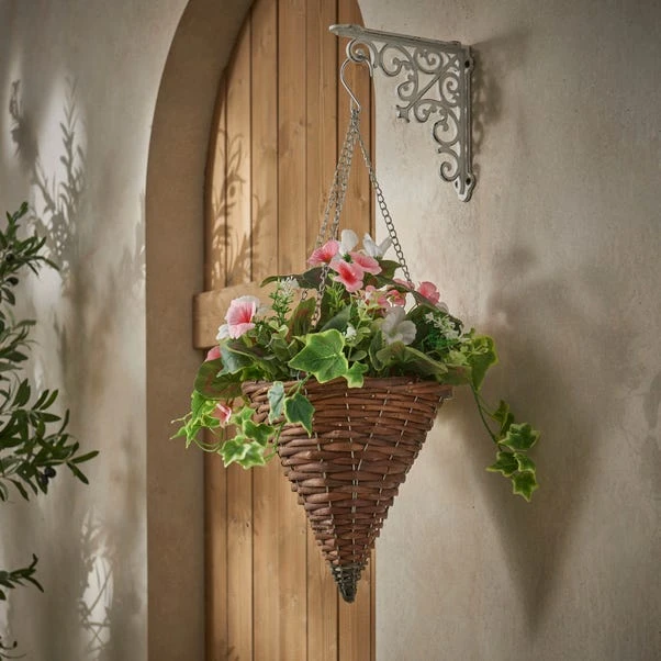 Dunelm Pansy Pink Hanging Cone 3 Dunelm Pansy Pink Hanging Cone