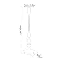 Pacific Lifestyle Shiny Nickle Candlestick -Cool Decoration 30803441 alt04