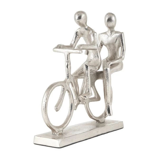 Pacific Lifestyle Double Cyclist Silver Ornament 4 Pacific Lifestyle Double Cyclist Silver Ornament - Image 2