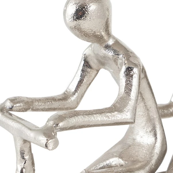 Pacific Lifestyle Double Cyclist Silver Ornament 6 Pacific Lifestyle Double Cyclist Silver Ornament - Image 4
