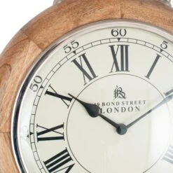 Pacific Lifestyle Nickel & Mango Wood Stopwatch Wall Clock 10 Pacific Lifestyle Nickel & Mango Wood Stopwatch Wall Clock -Cool Decoration 30804317 alt03