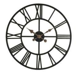 Dunelm Skeleton Antique Brass Effect Wall Clock 70cm 7 Dunelm Skeleton Antique Brass Effect Wall Clock 70cm -Cool Decoration 30808468 alt02