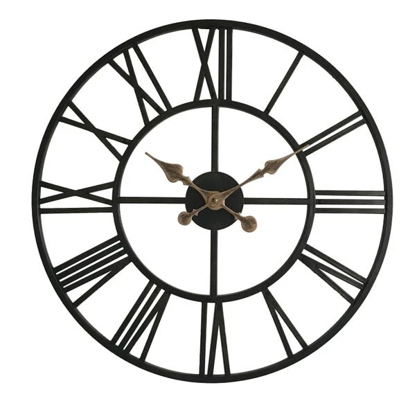 Dunelm Skeleton Antique Brass Effect Wall Clock 70cm 5 Dunelm Skeleton Antique Brass Effect Wall Clock 70cm - Image 3