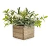 Dunelm Lily And Herbs In Wooden Box -Cool Decoration 30823509