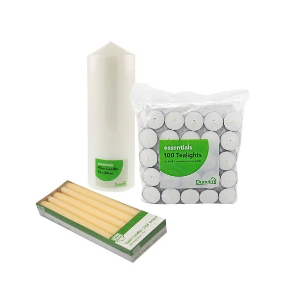 Dunelm Essentials Candle Bundle 3 Dunelm Essentials Candle Bundle